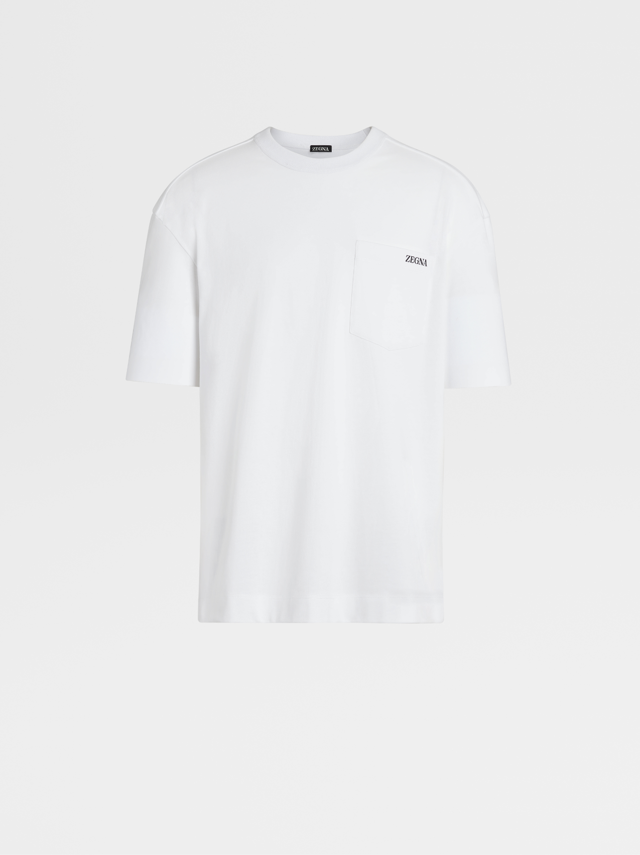 White Pure Cotton Short-sleeve T-Shirt